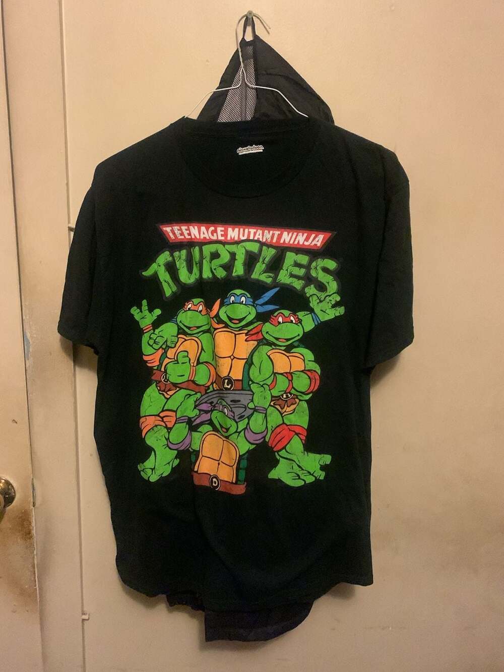 Nickelodeon Teenage Mutant Ninja Turtles Group Action Burst Black T-Shirt